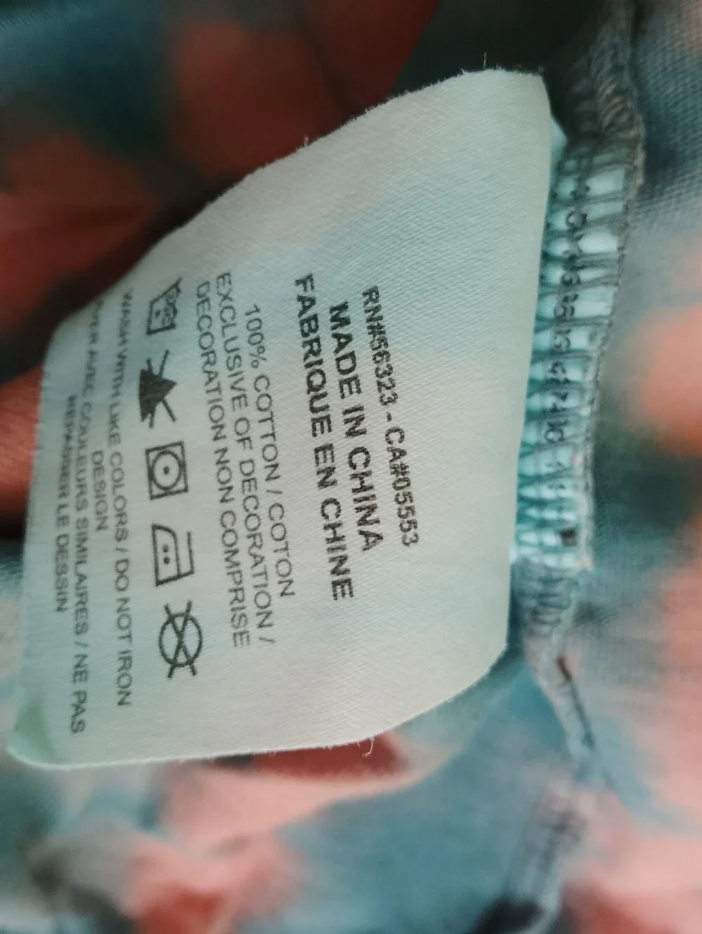 Nike Sportswear Festival Tie-Dye Tee in Teal, Coral & Yellow
